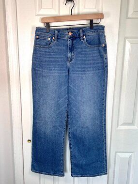 J.Crew Factory Full Length Slim Wide Leg Jeans Medium Wash Size 29P NWOT